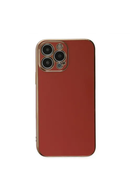 Apple İphone 15 Pro Max Kılıf Volet Silikon - Kırmızı