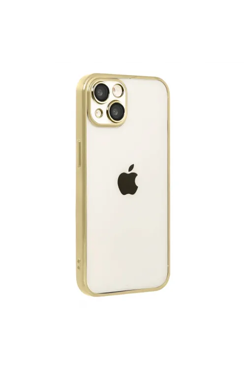 Apple İphone 15 Razer Lensli Silikon - Gold