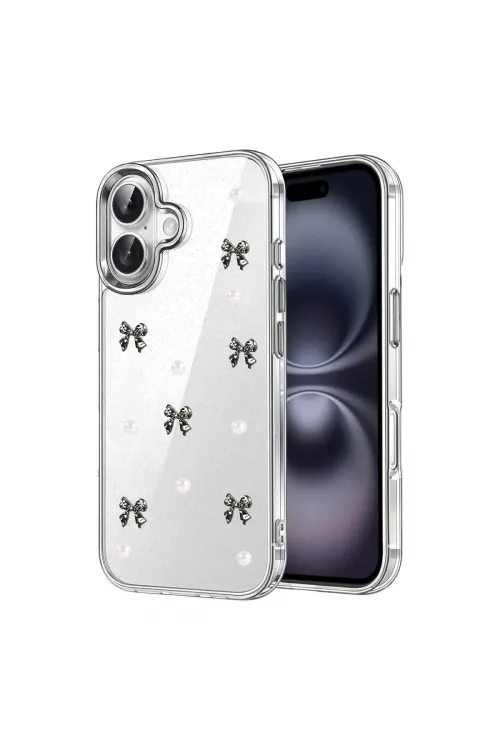 Apple İphone 16 Fiyonk Desenli Kapak - Desen 8