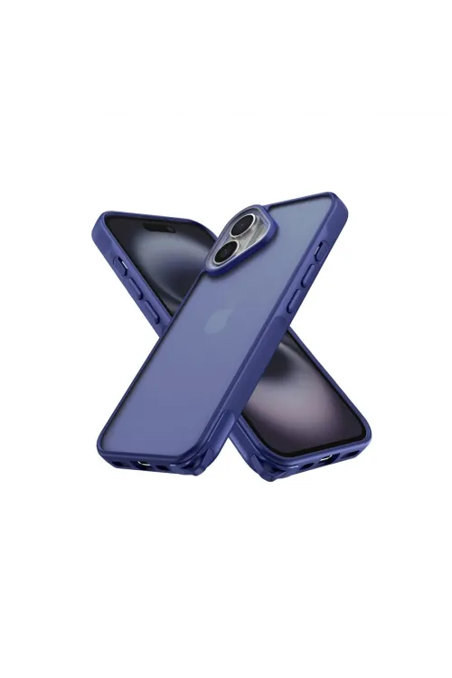 Apple İphone 16 Kılıf Elegant Kapak - Lacivert