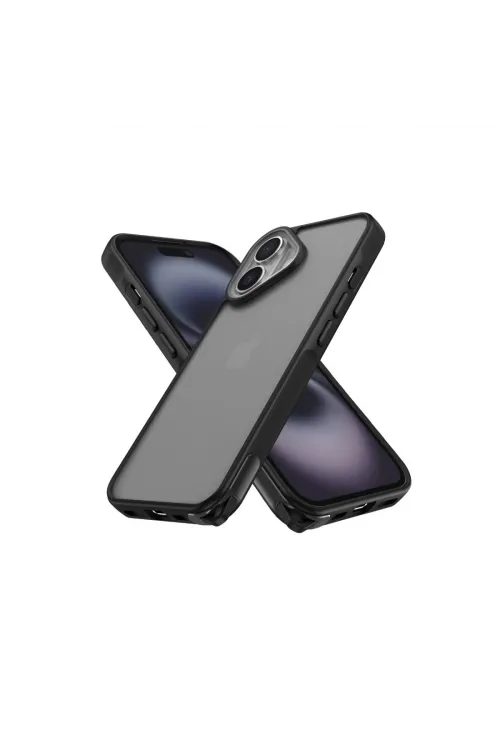 Apple İphone 16 Kılıf Elegant Kapak - Siyah