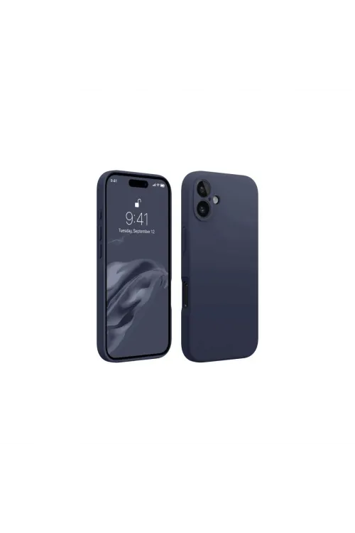 Apple İphone 16 Kılıf First Silikon - Lacivert