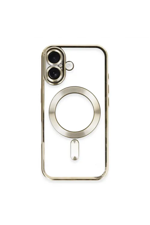 Apple İphone 16 Kılıf Kross Magneticsafe Kapak - Gold