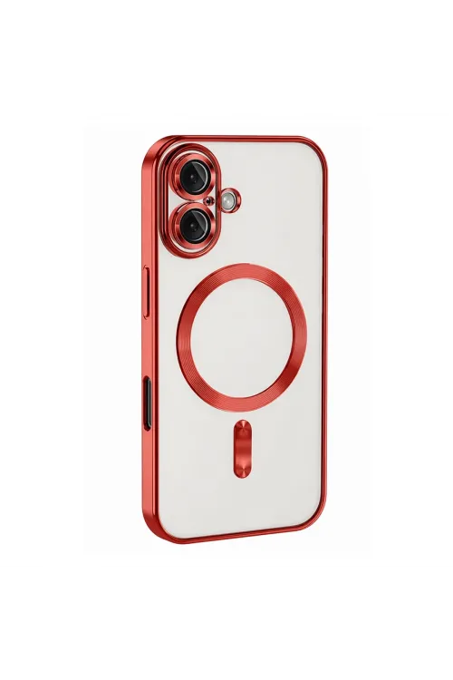 Apple İphone 16 Kılıf Kross Magneticsafe Kapak - Kırmızı