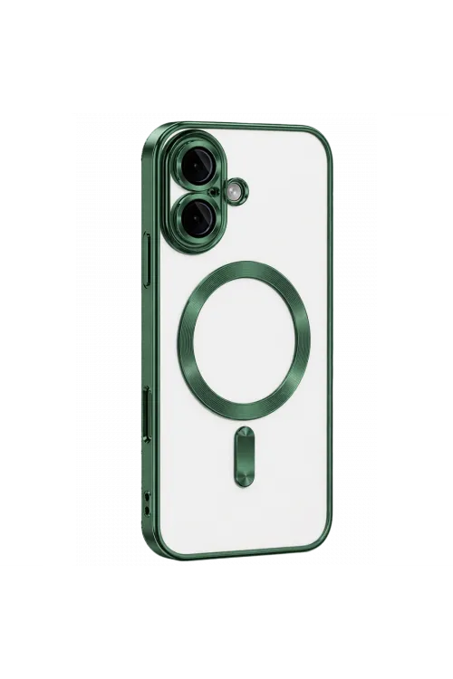 Apple İphone 16 Kılıf Kross Magneticsafe Kapak - Koyu Yeşil
