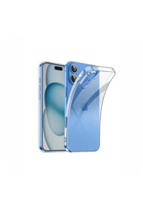 Apple iPhone 16 Kılıf Lüx Şeffaf Silikon