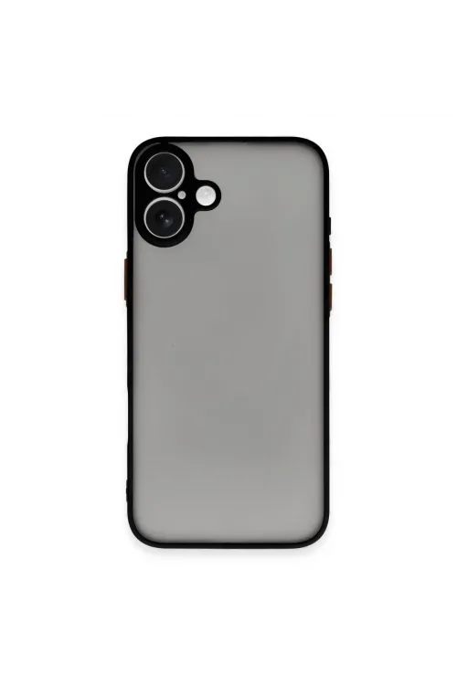 Apple İphone 16 Kılıf Montreal Silikon Kapak - Siyah