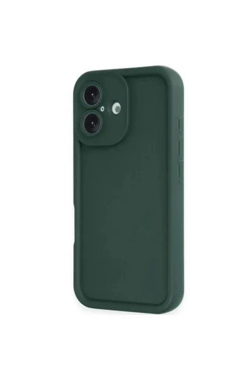 Apple İphone 16 Kılıf Viera Silikon - Koyu Yeşil