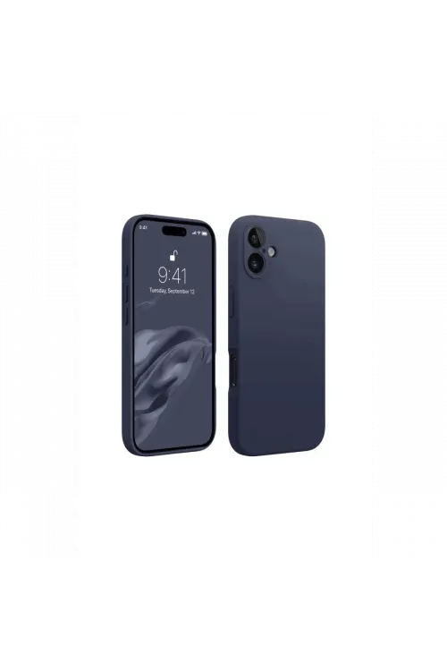 Apple iPhone 16 Plus Kılıf First Silikon - Lacivert