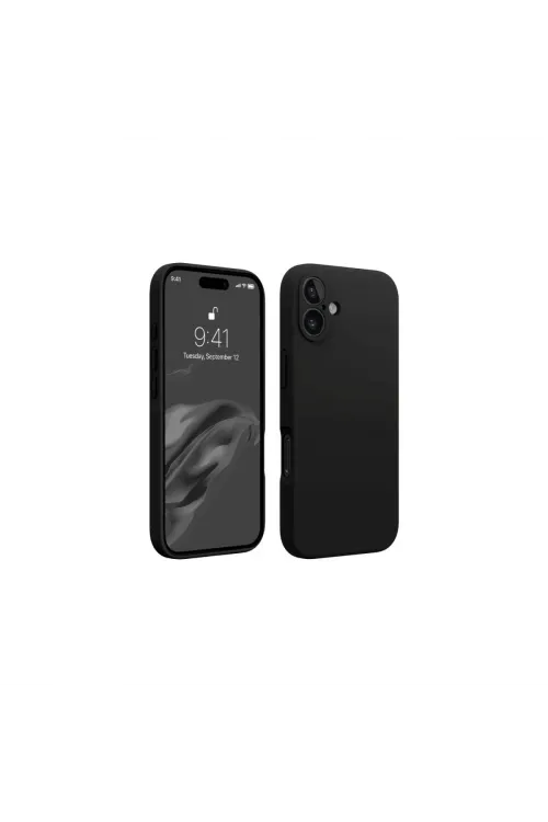 Apple İphone 16 Plus Kılıf First Silikon - Siyah