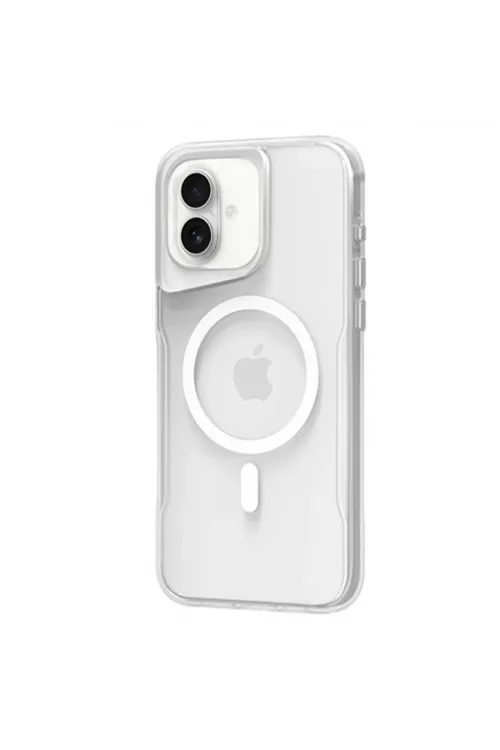 Apple İphone 16 Plus Kılıf Pc Poso Magsafe Kapak - Şeffaf