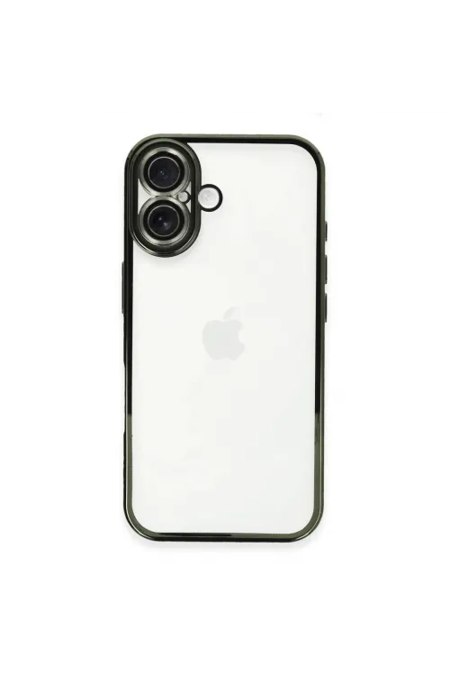 Apple İphone 16 Plus Kılıf Razer Lensli Silikon - Yeşil