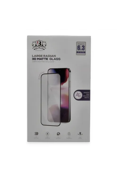 Apple İphone 16 Pro Bilvis 3d Mat Cam Ekran Koruyucu