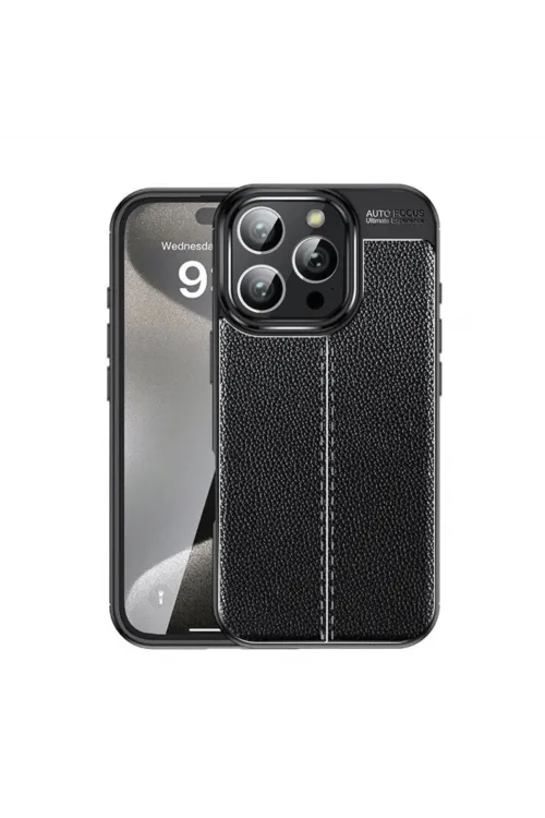 Apple İphone 16 Pro Kılıf Auto Focus Kapak - Siyah