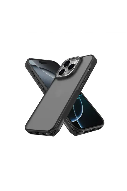Apple İphone 16 Pro Kılıf Elegant Kapak - Siyah