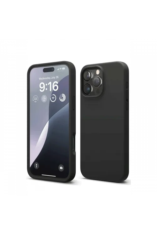 Apple iPhone 16 Pro Kılıf First Silikon - Siyah