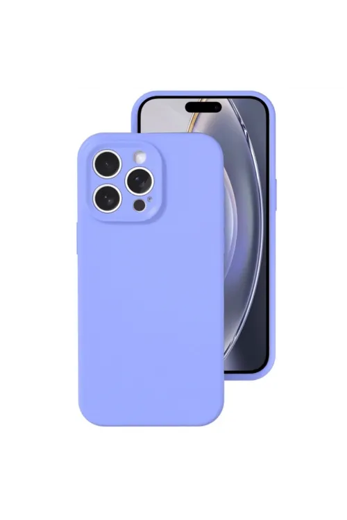 Apple İphone 16 Pro Kılıf Nano İçi Kadife Silikon - Lila
