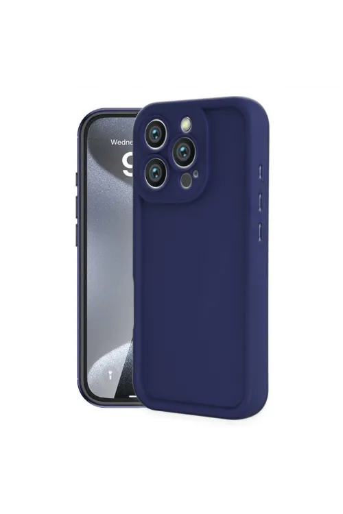 Apple İphone 16 Pro Kılıf Viera Silikon - Lacivert