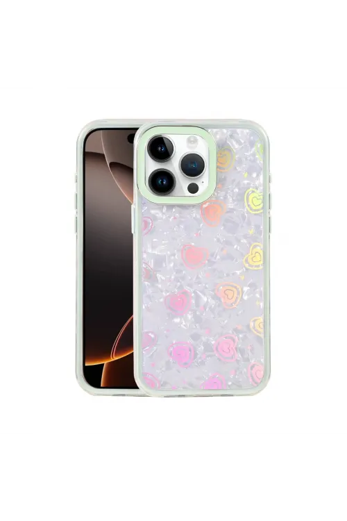 Apple İphone 16 Pro Lumi Desenli Kapak - Yeşil