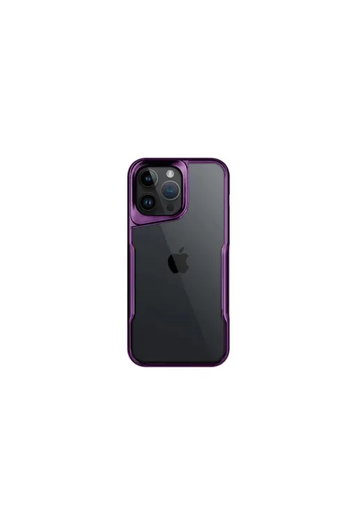 Apple İphone 16 Pro Max Kılıf Boyi Silikon Kapak - Derin Mor