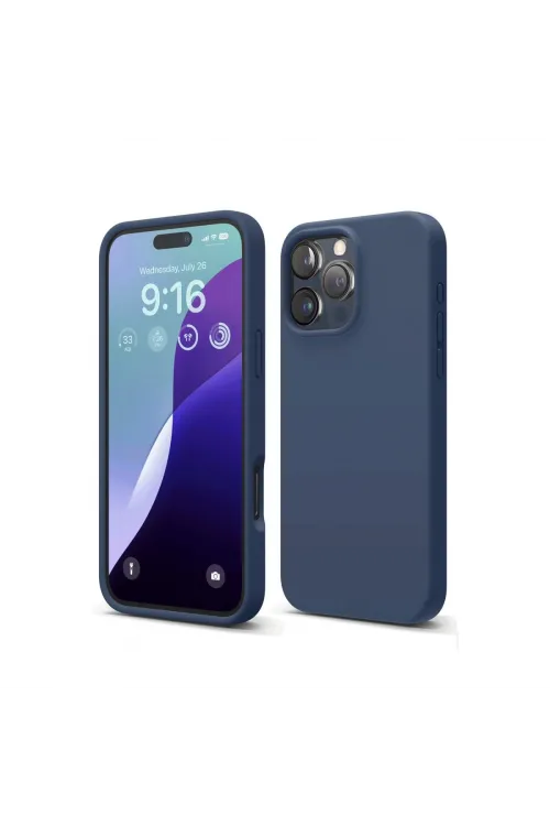Apple İphone 16 Pro Max Kılıf First Silikon - Lacivert