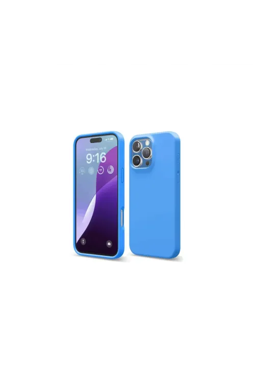 Apple İphone 16 Pro Max Kılıf First Silikon - Mavi