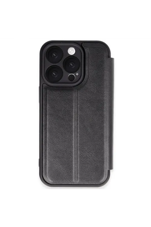 Apple İphone 16 Pro Max Kılıf Flip Cover - Siyah