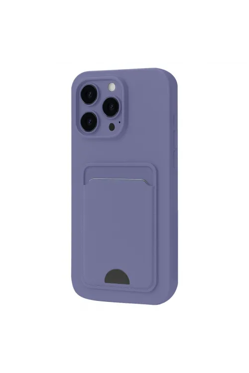 Apple İphone 16 Pro Max Kılıf Kelvin Kartvizitli Silikon - Lila