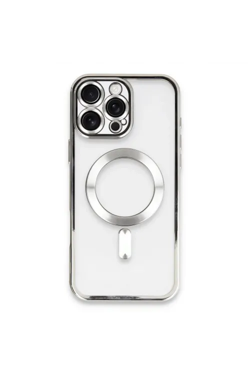 Apple İphone 16 Pro Max Kılıf Kross Magneticsafe Kapak - Gümüş