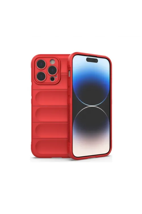 Apple İphone 16 Pro Max Kılıf Optimum Silikon - Kırmızı