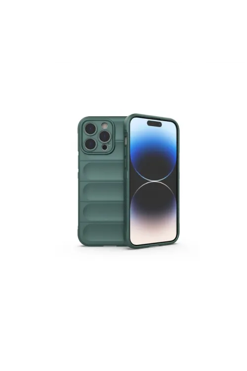 Apple İphone 16 Pro Max Kılıf Optimum Silikon - Koyu Yeşil