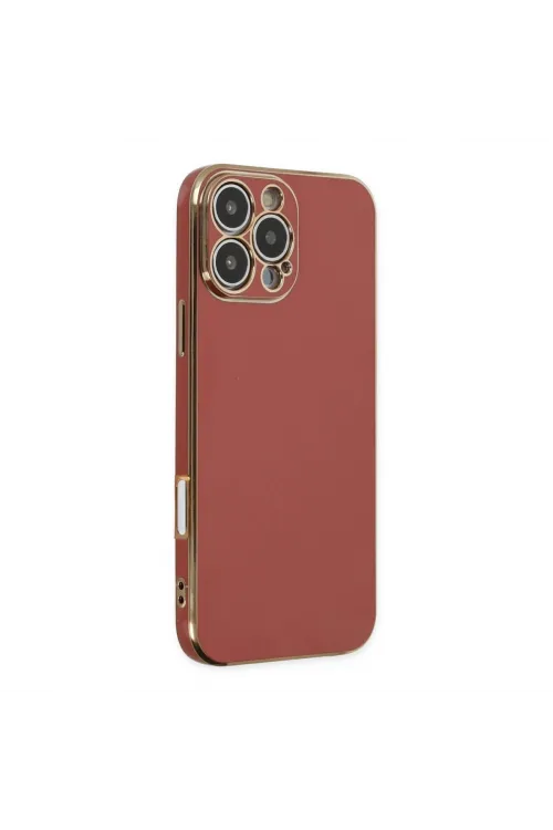 Apple İphone 16 Pro Max Kılıf Volet Silikon - Kırmızı