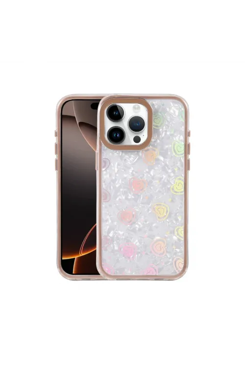 Apple İphone 16 Pro Max Lumi Desenli Kapak - Çöl Titanyum