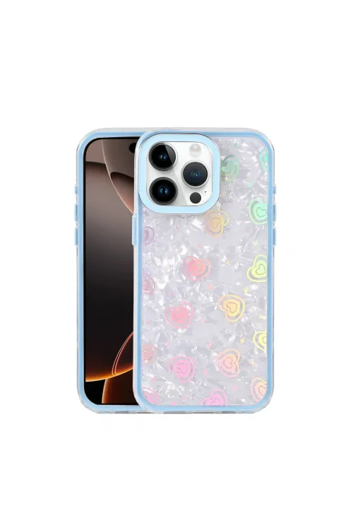 Apple İphone 16 Pro Max Lumi Desenli Kapak - Mavi