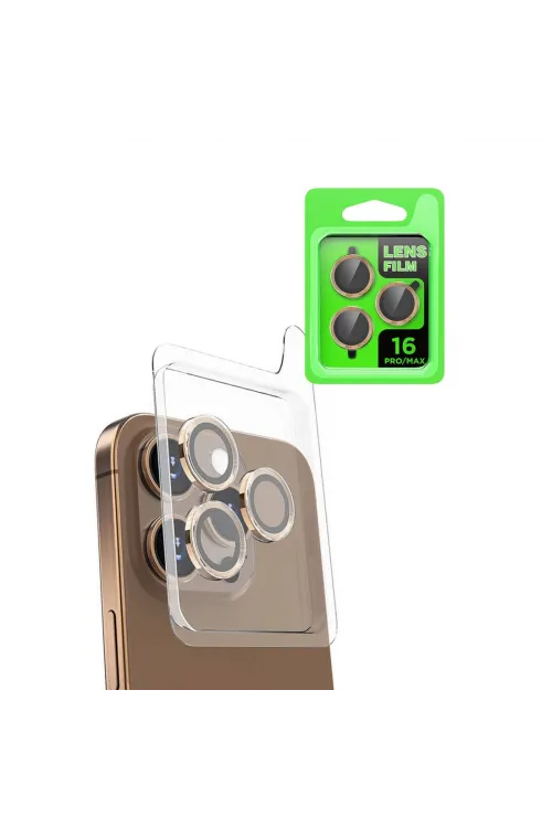 Apple İphone 16 Pro Max Raze Metal Kamera Lens - Desert