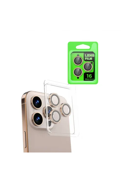 Apple İphone 16 Pro Max Raze Metal Kamera Lens - Natural Grey