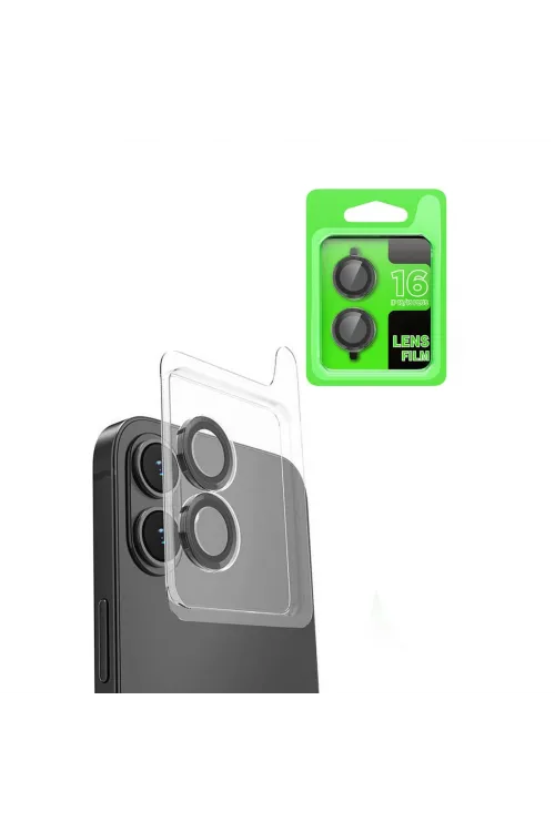 Apple İphone 16 Raze Metal Kamera Lens - Siyah