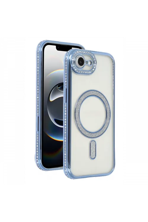 Apple iPhone 16E Joke Simli Magneticsafe Kılıf - Mavi