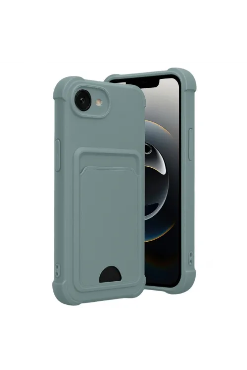 Apple İphone 16e Kelvin Kartvizitli Silikon - Açık Yeşil