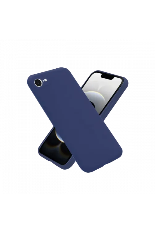 Apple iPhone 16E Kılıf First Silikon - Lacivert