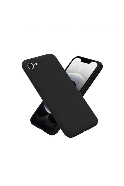 Apple İphone 16e Kılıf First Silikon - Siyah