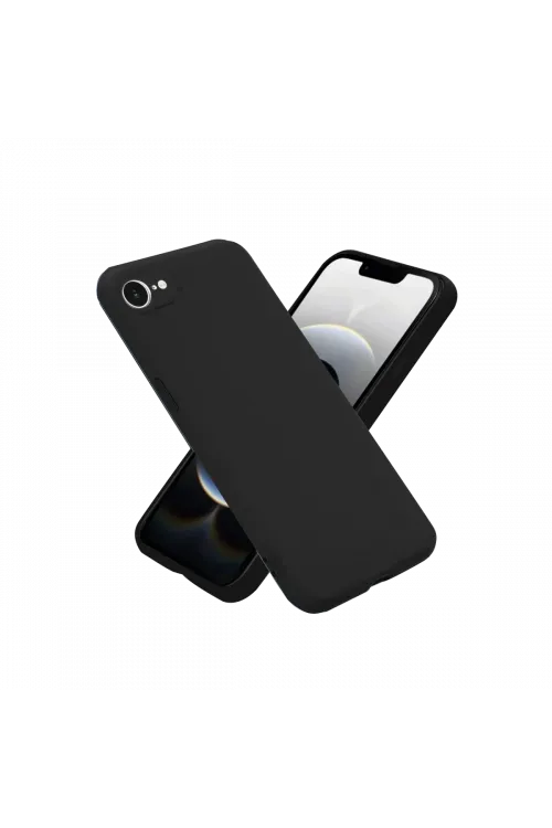 Apple iPhone 16E Kılıf First Silikon - Siyah