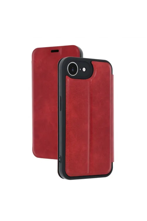 Apple İphone 16e Kılıf Flip Cover - Kırmızı