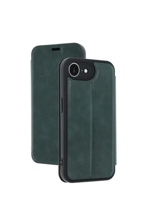 Apple İphone 16e Kılıf Flip Cover - Koyu Yeşil
