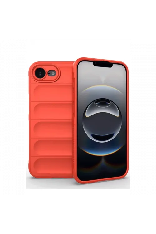 Apple iPhone 16E Kılıf Optimum Silikon - Kırmızı
