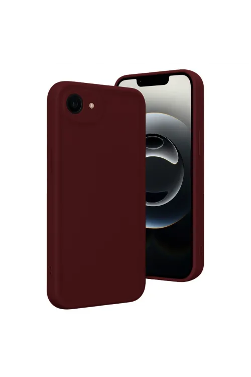 Apple İphone 16e Kılıf Viera Silikon - Bordo