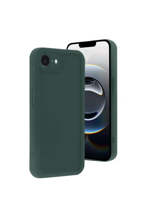 Apple İphone 16e Kılıf Viera Silikon - Koyu Yeşil