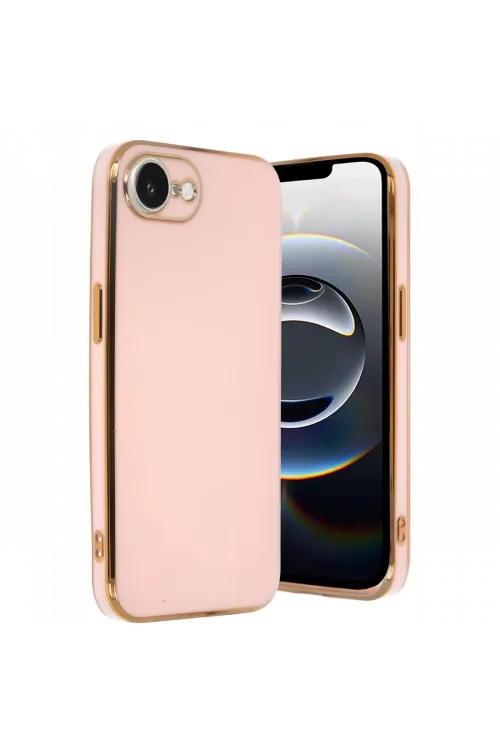 Apple iPhone 16E Kılıf Volet Silikon - Pembe