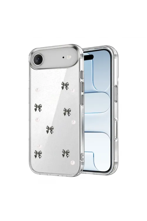 Apple İphone 17 Air Fiyonk Desenli Kapak - Desen 8