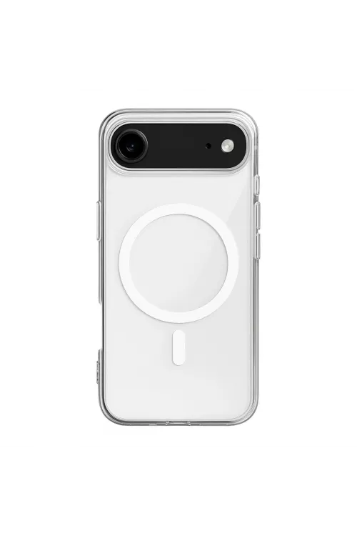 Apple İphone 17 Air Kılıf Magneticsafe Şeffaf Silikon - Şeffaf
